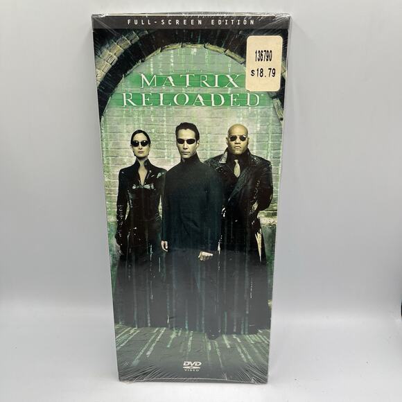 Matrix Reloaded (DVD, 2003) Full Screen, Long Box Edition New Sealed - Picture 1 of 11